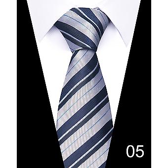 Men's Tie Gravatas Whole Brown Woven 7.5cm Silk Tie Wedding Accessories Fit Group Office