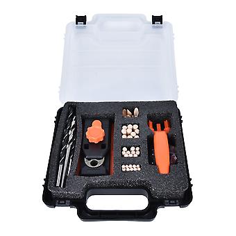 69Pcs Oblique Hole Opener & Punch Locator - 2 in 1 ABS Plastic, Woodworking Tool Kit, Precision Drilling Guide for DIY & Professional Projects