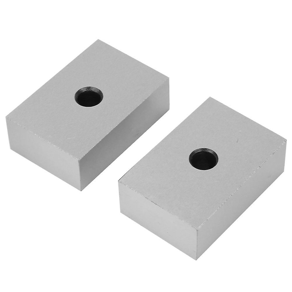 2pcs 1-2-3 Bloco de aço temperado de precisão com furo de 1/2 ''