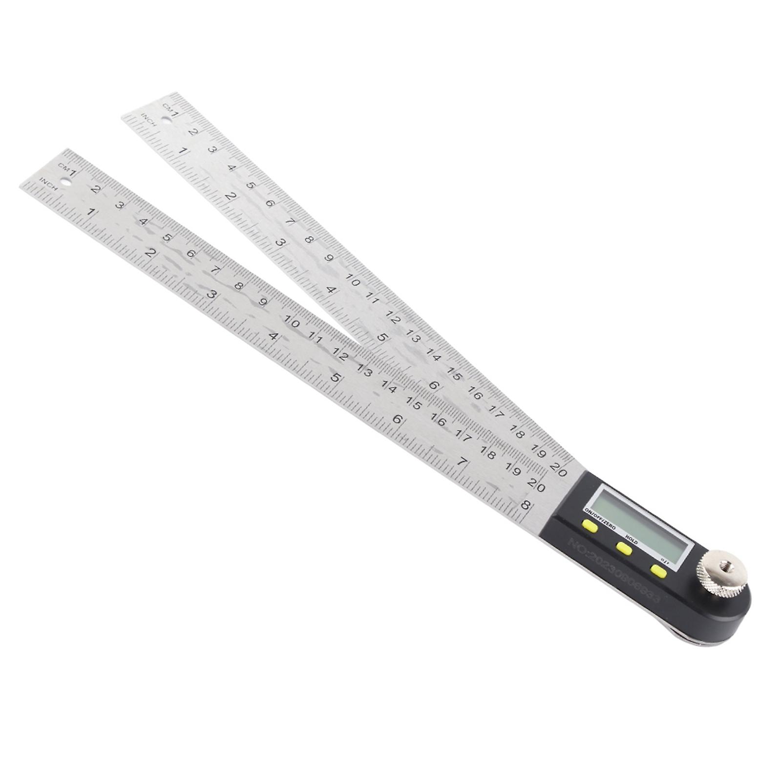 Plastic digital protractor angle finder ruler Measurable range: 0 - 200mm, 0 - 8 inches