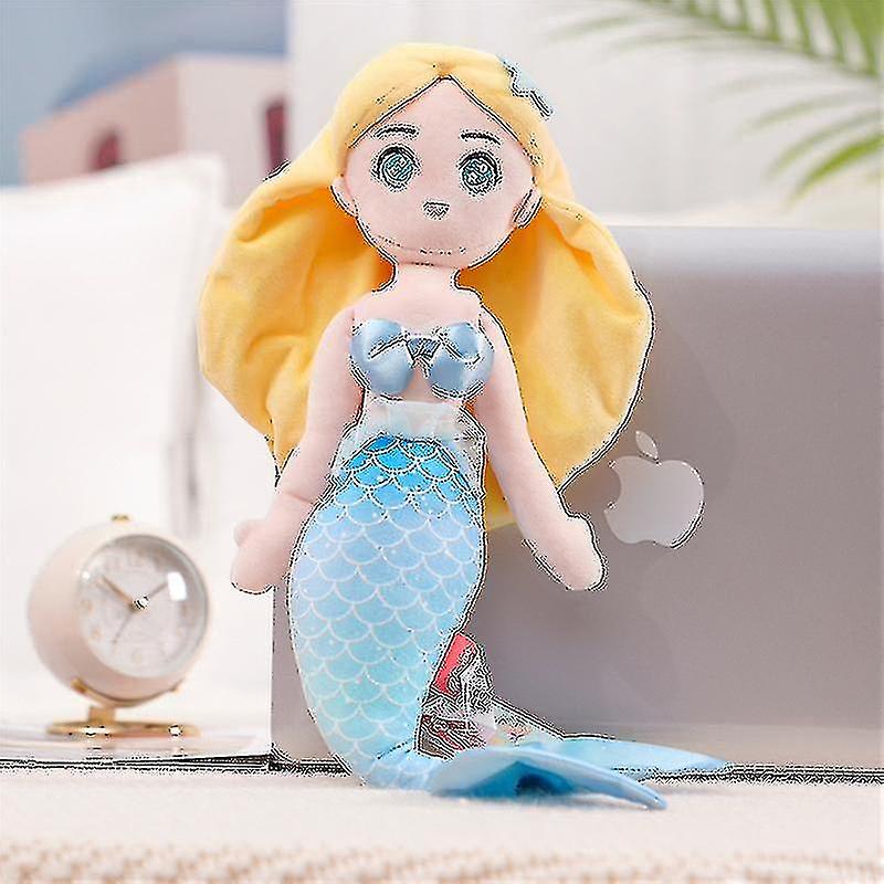 40cm Sjöjungfru Prinsessan Plysch Docka Söt Barn Kudde Flicka Dockdocka Docka