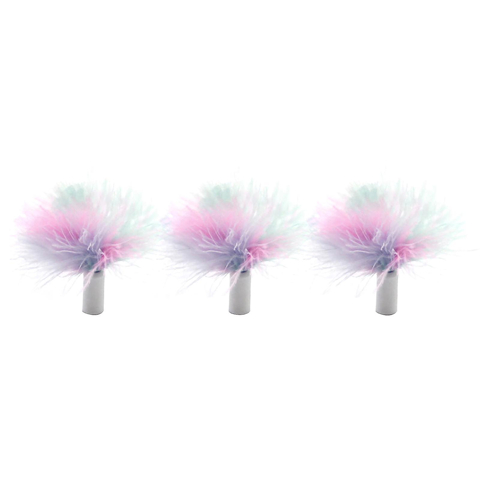 3 Pieces Feathers Replacement For Interactive For Cat Feather Toy Accessories