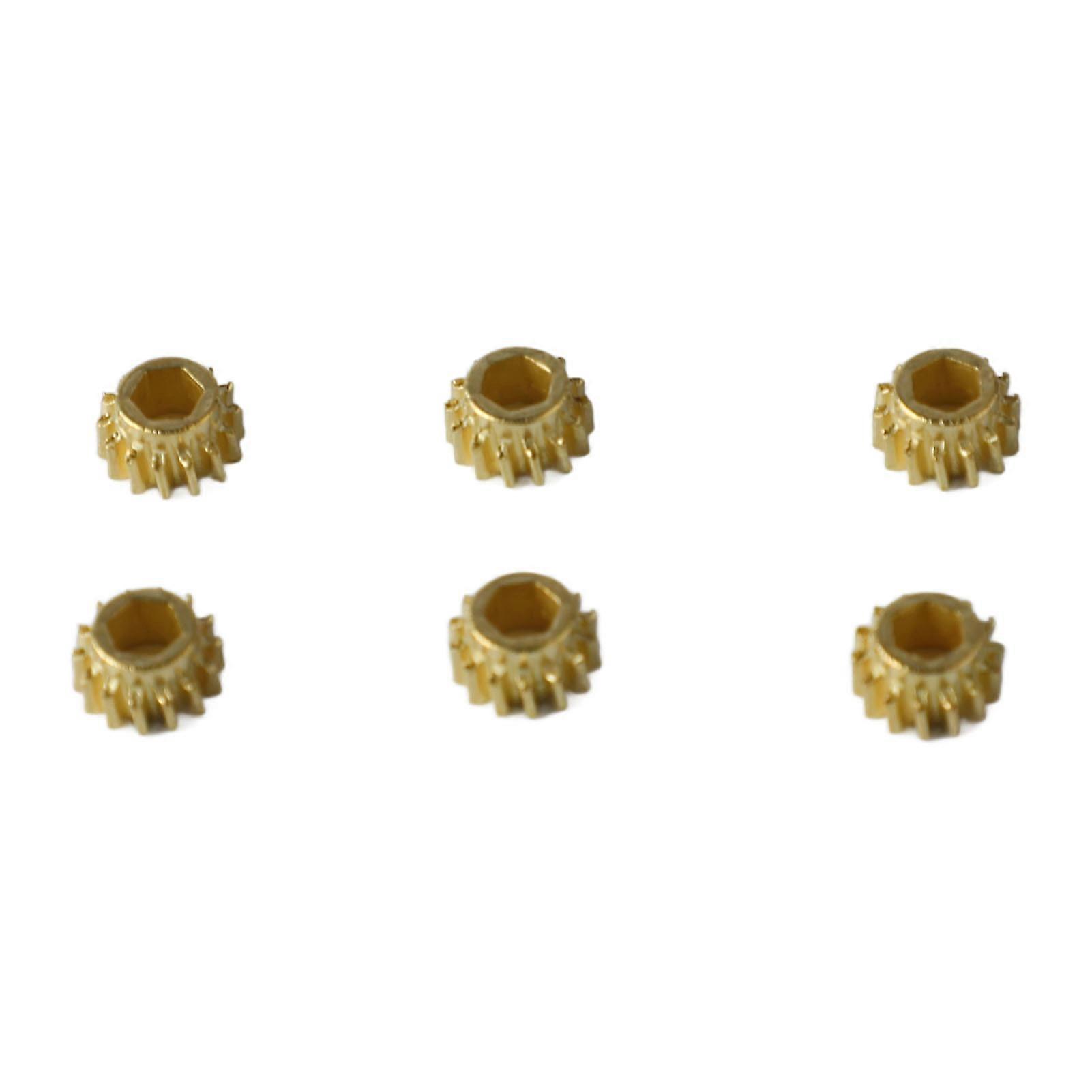 6Pcs Metal Guitar String Tuning Pegs Hex Hole Machine Heads