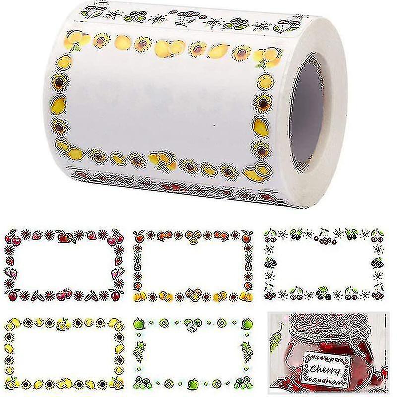 500pcs 5x3cm Food Labels Self-adhesive Jam Jar Labels Container Labels