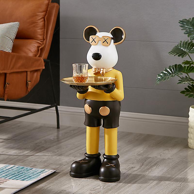 Ebros Figurine d'ours noir « Gone Fishing » avec ourson dans