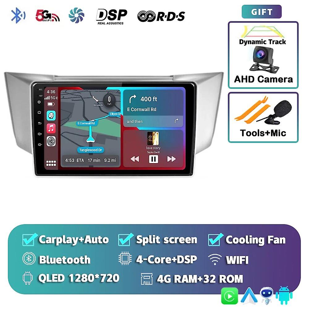 Android 13 Carplay Auto For Lexus Rx300 Rx330 Rx350 Rx400h 2004 2005 2006 2007 2008 2009 Car Radio Multimedia Player Stereo Dsp