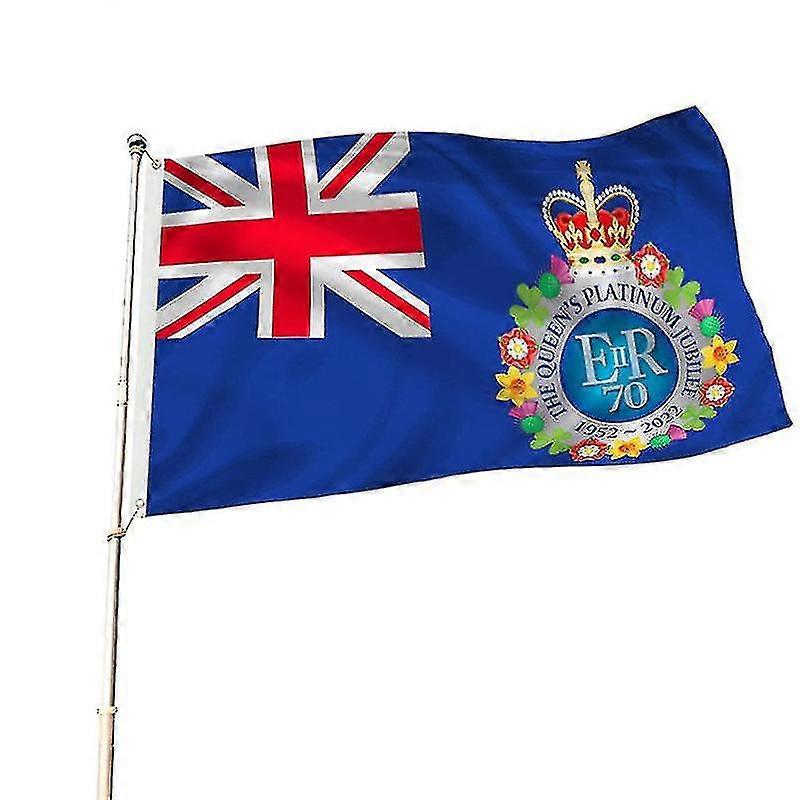 Queen Elizabeth Ii Queen's 70th Anniversary Flag 3x5ft
