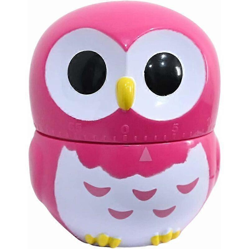 Digital Kitchen Timer Mechanical Timer with Cute Sound Timer (Rose Red)