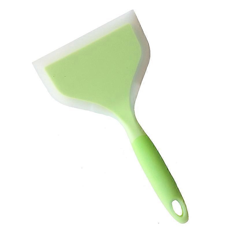 Silicone wrapped plastic fish spatula width turner green