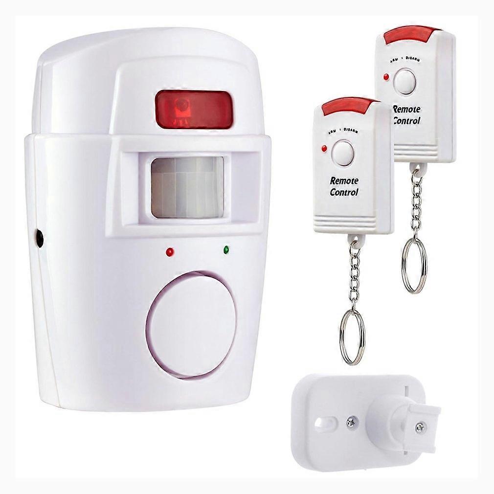 Wireless PIR Motion Sensor Alarm with 2 Remotes Door Window for Home Shed Garage Caravan Alarm Secur