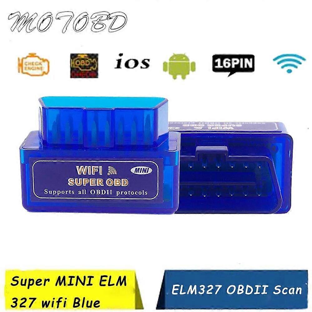 Elm ~ 327 Obd2 Scanner Elm327 V1.5 Wifi OBD 2 Diagnosescanner für Auto iOS OBDII ELM 327 v 1.5 Code Reader Diagnosetools ST1M999