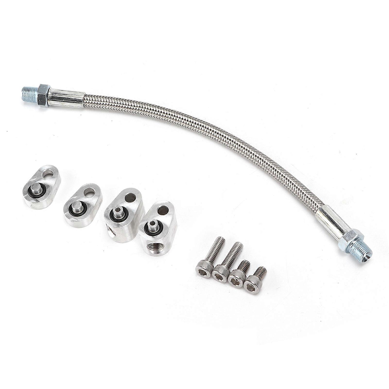 Cylinder Head Coolant Steam Port Crossover Hose Kit Replacement for GM LS Series Engines