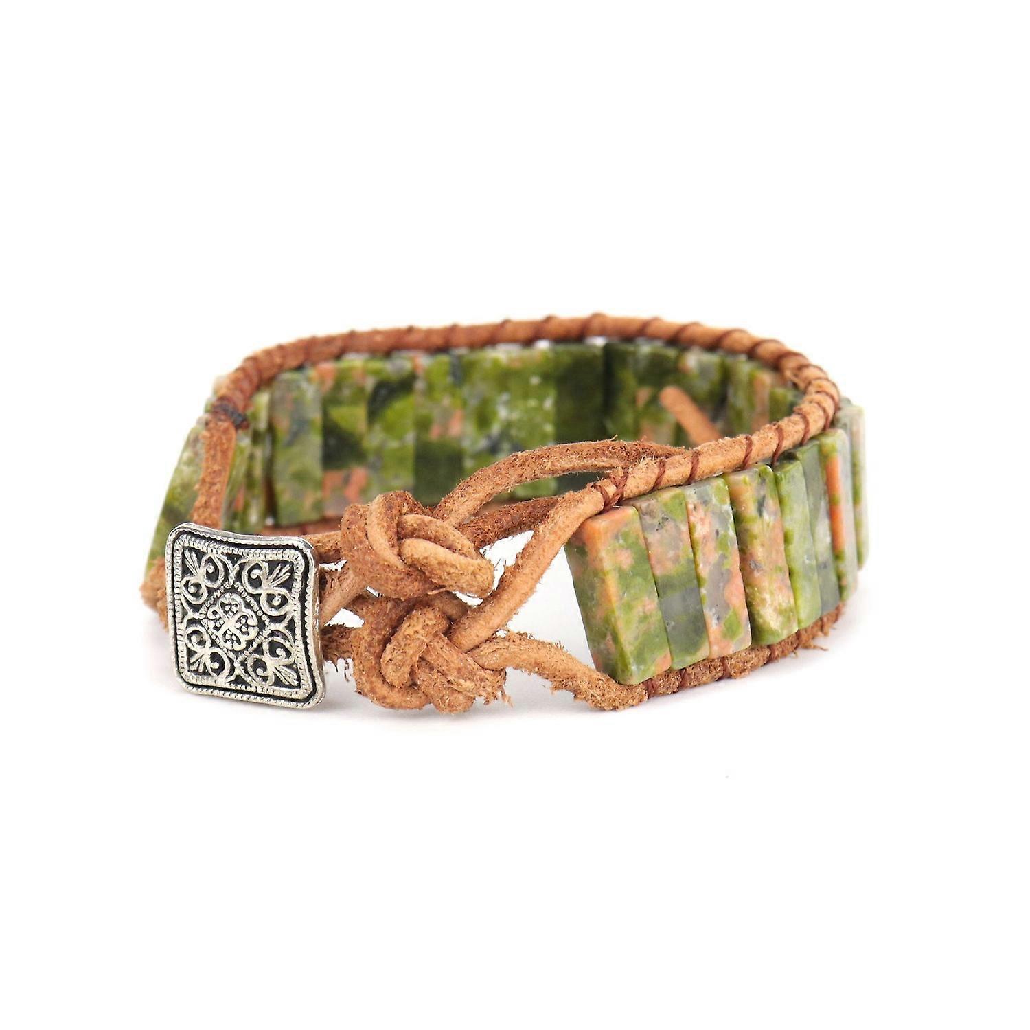 Bracelet - Mosaic Jade Charm - Seaside Delight