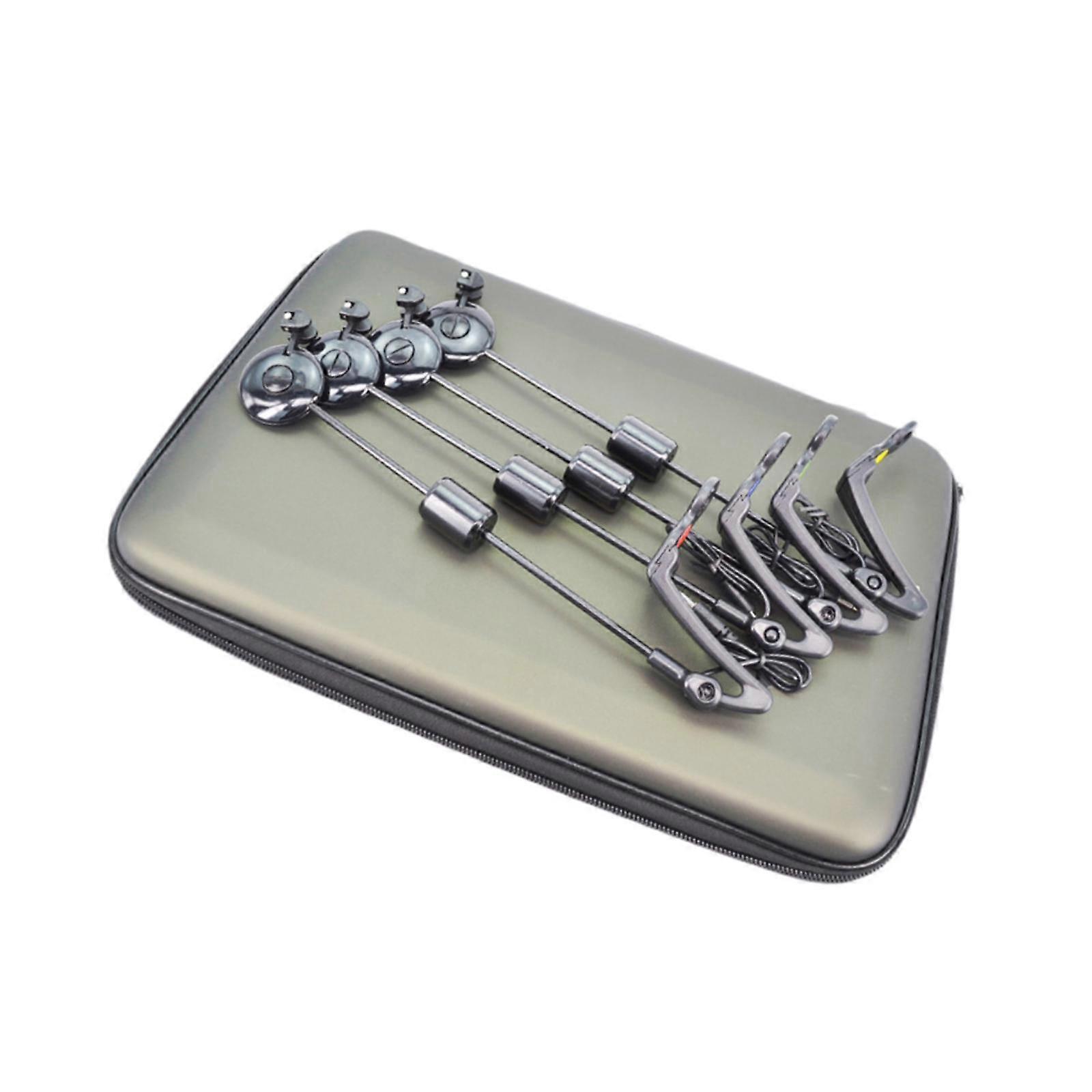 4x Rybářské Swingers Nástroje Indikátor Odevzdání pro Kapr Říční Jezero Černá