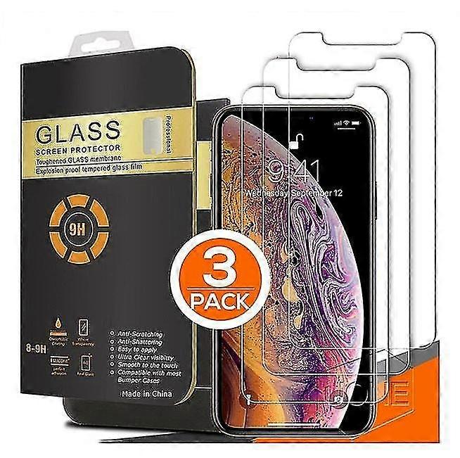 3x Tempered Glass Screen Protector For Iphone 15 14 13 12 11 Pro Max X Xs Xr 8 7