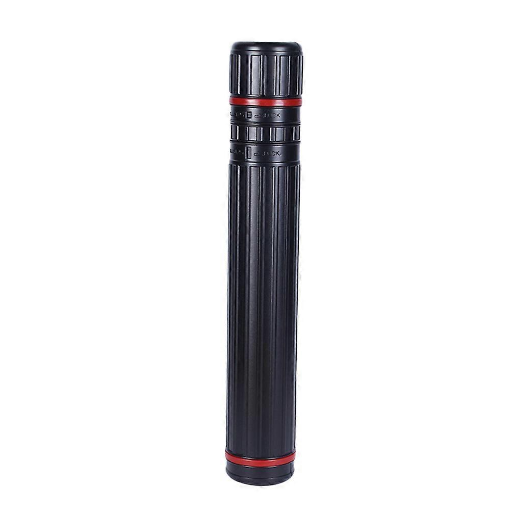 Extendable Plastic Telescopic Document Painting Paper Storage Tube Box(Black,Extra Small)