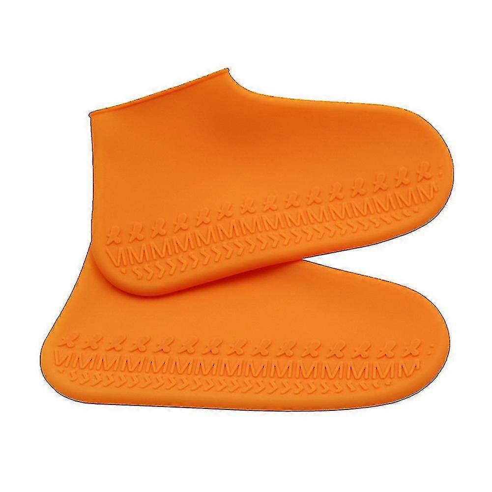 Silicone Elastic Reusable Walking Raining Hikingorange