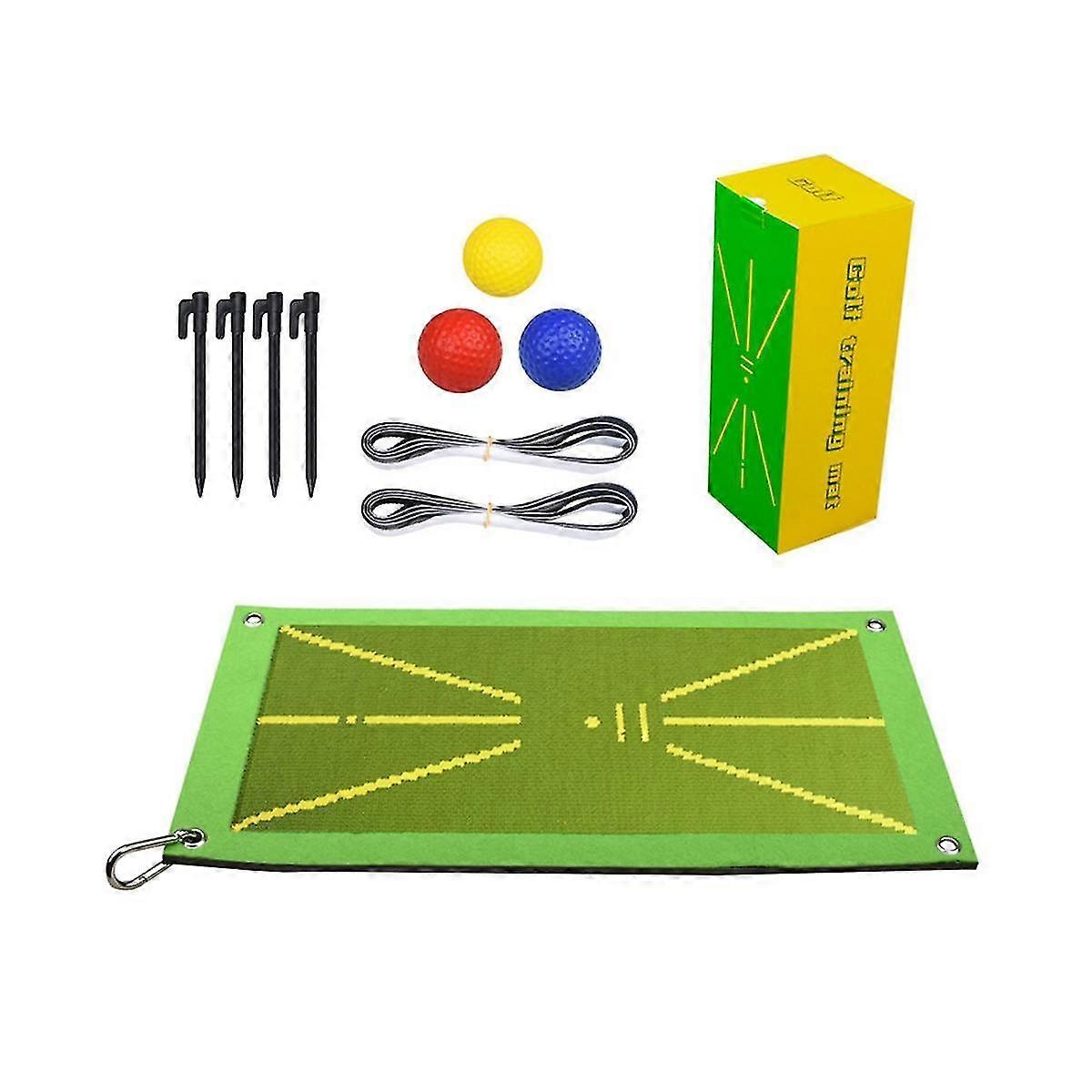 Golf Swing Track Mat Golf Swing Practice Mat Hitting Track Direction Detection Mat