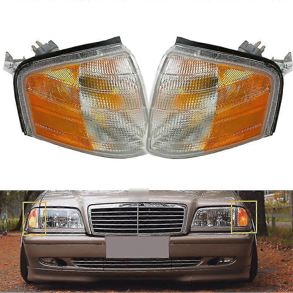 1 Pair Car Front Corner Light Turn Signal Lamp For C Class W202 C230 C280 1994-2000 2028261143 2028 FP   -Yx