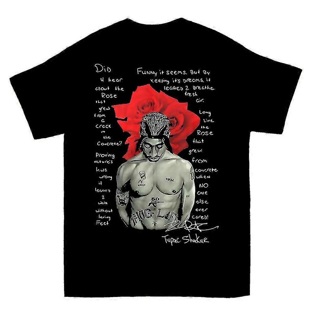 Tupac Shakur Gül Vintage Tişört