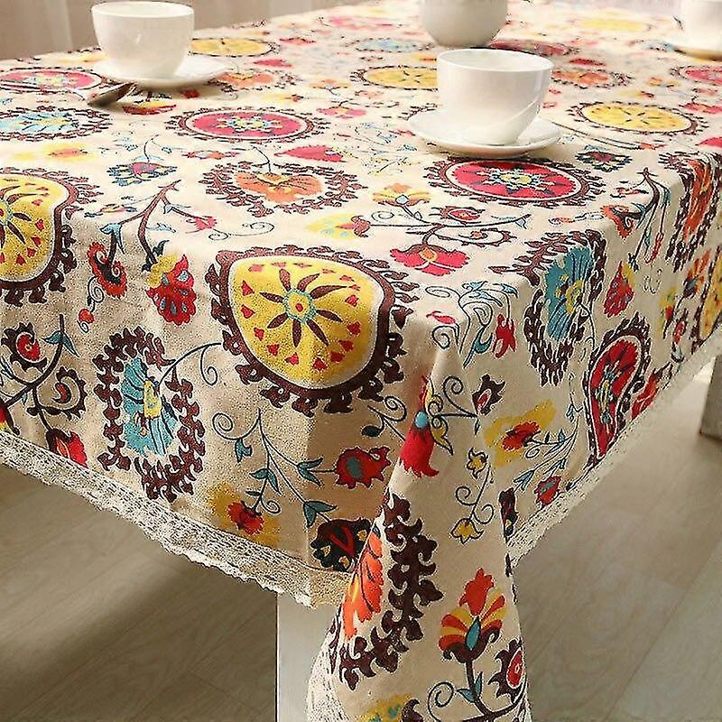 table cloth dining cover cotton linen tablecloth rectangular mantel