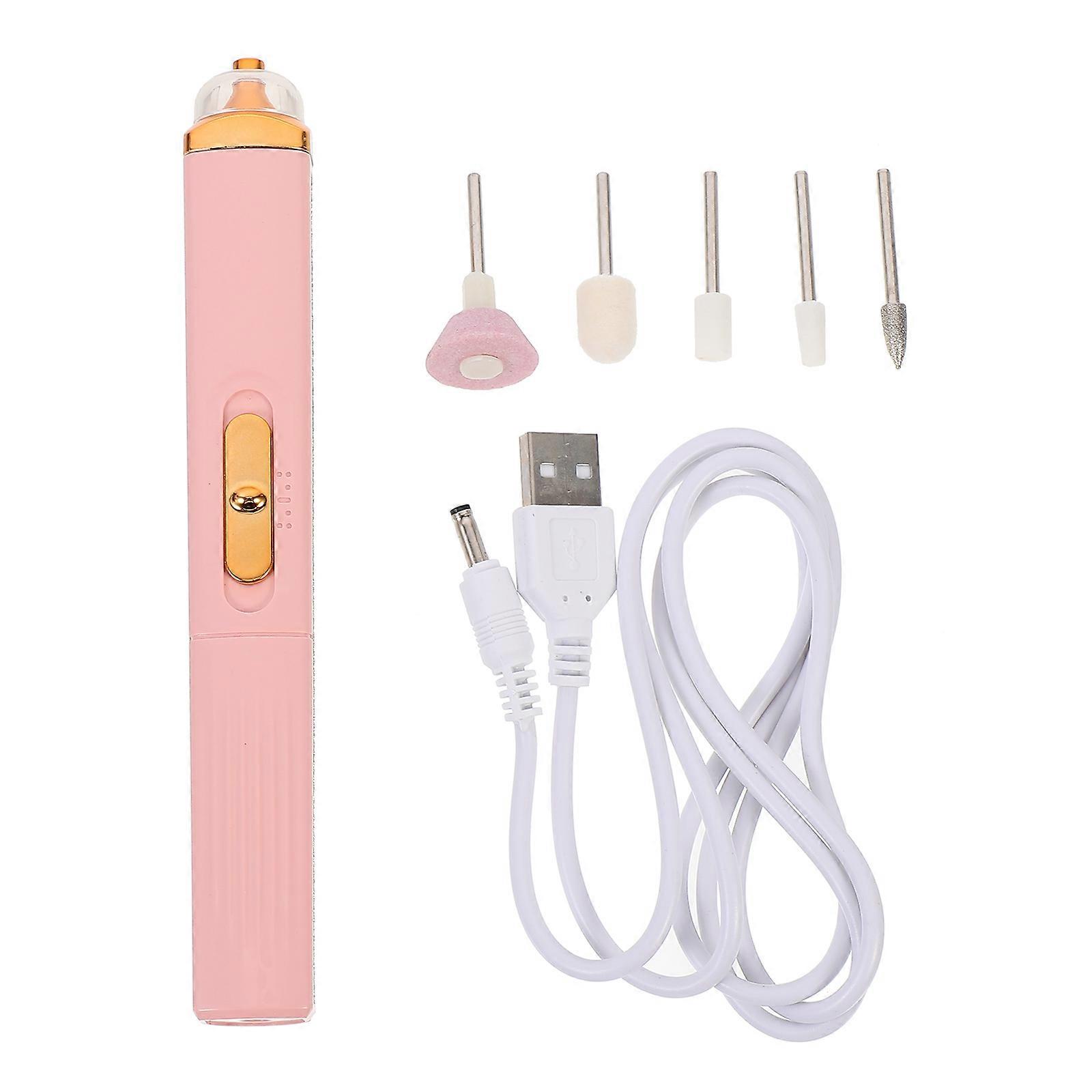 1 Set Nail Drill Kit Practical Nail Art Grinder Machine Kit Portable Nail Grinder