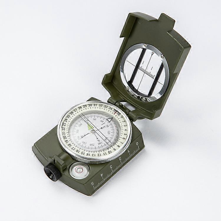 K-4580 Military Compass With Lensatic Sight, Waterproof And Shakeproof With Distance Calculator, Pouch For Camping, Hiking