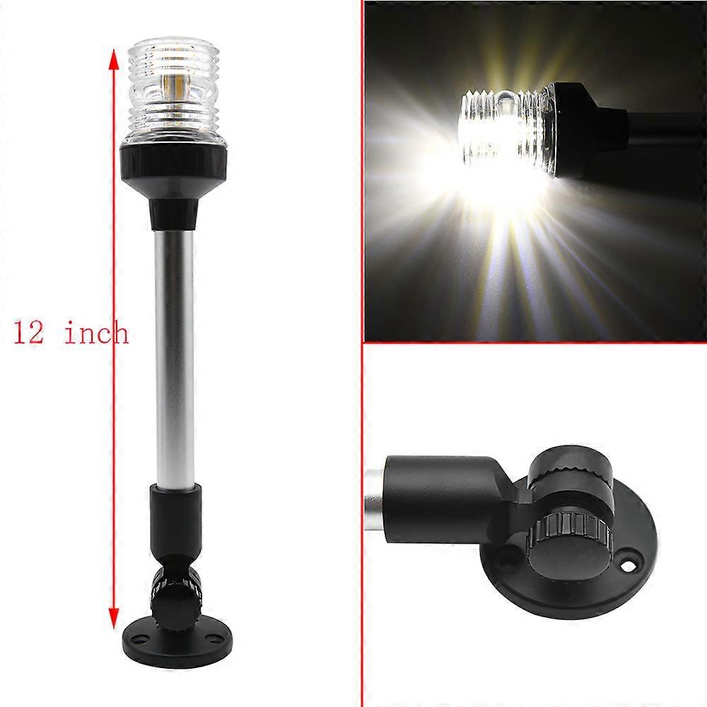 6/12Inch LED Navigation Light Sailing Lamp Marine Yacht Light 12V Navigation Anchor Light 360 Degree Round Boat Signal Light