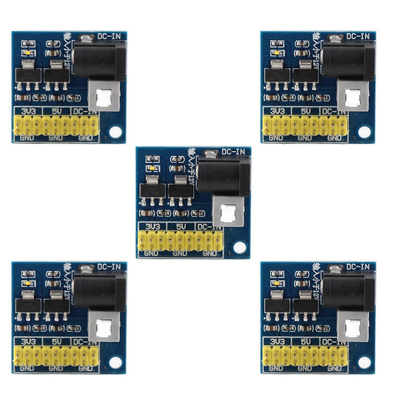 5 Pcs Power Supply Module 12VDC Input 3.3/5/12VDC Output Voltage Conversion Module YEMAA