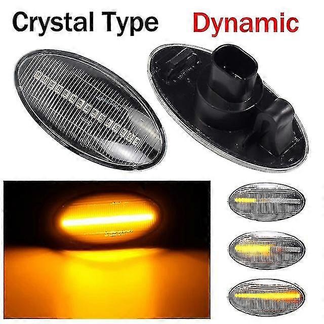 2pcs Led Dynamic Side Marker Turn Signal Light Sequential Blinker Light Amber Indicator Compatible With Suzuki Swift Jimmy Vitara Sx4 Alto
