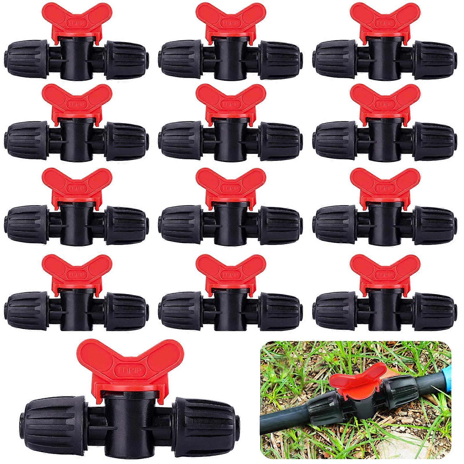 LINJOU 20 Pieces Drip Irrigation Switch Valve,  Stop/Turn On Water Flow