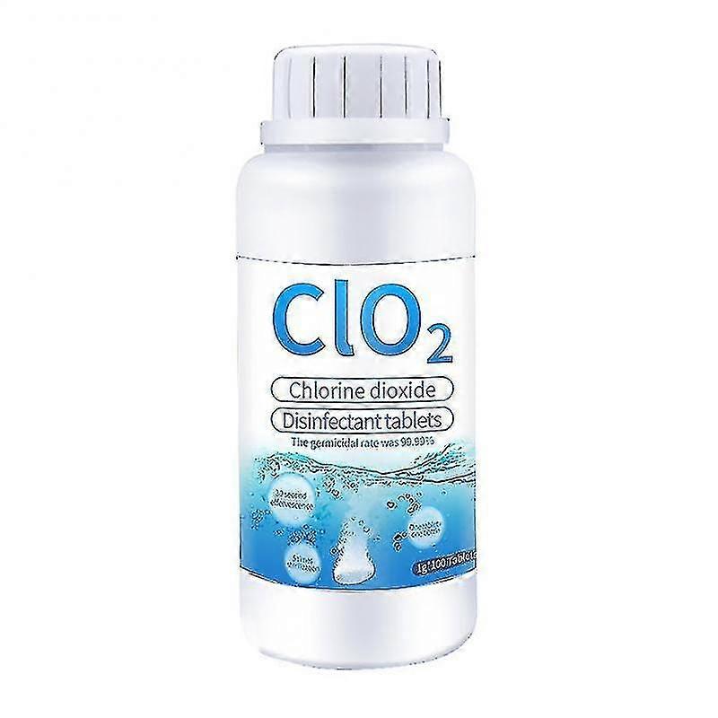 1tablet = 1l Disinfectant 100/200pcs Clo2 Chlorine Dioxide Effervescent
