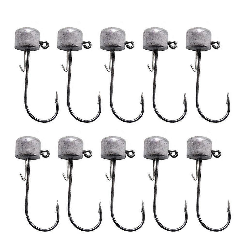 10Pcs Rig Jig Head Mushroom Jig Heads for Soft Plastic Bait for Rig Technique Lead Mushroom Jig Hea