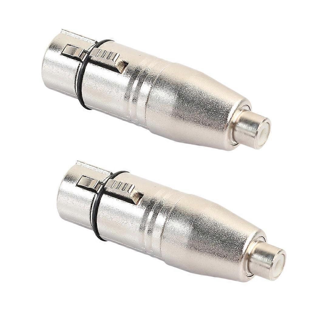 2Pcs XLR to RCA Adapter, RCA Female to XLR Female Adapter Plug Adapter