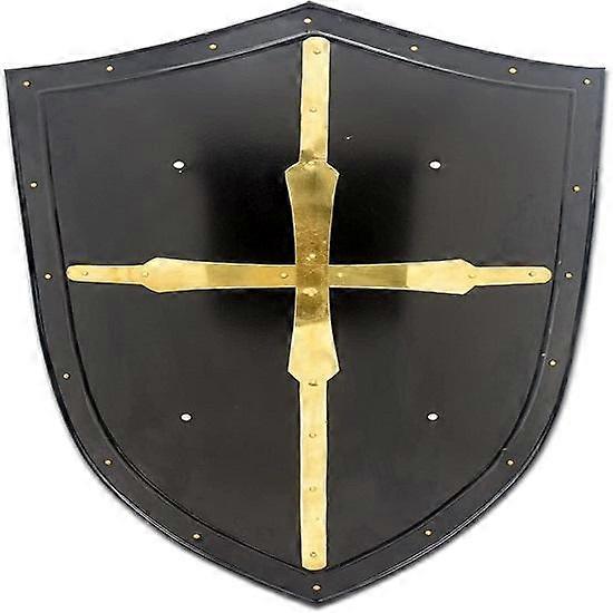 Knight Templar Crusader Shield 18G Steel LARP