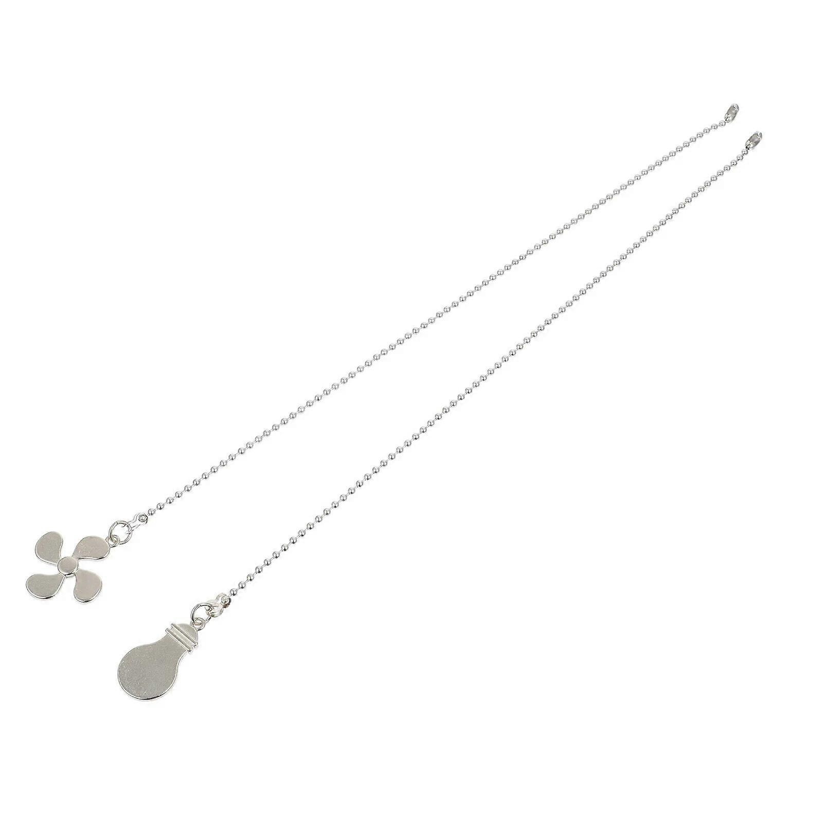 2 Pcs Beaded Fan Pull Chain Extension Ball Pulls Hanging Extension Cord Handle Zinc Alloy Ceiling Chandelier Pendant