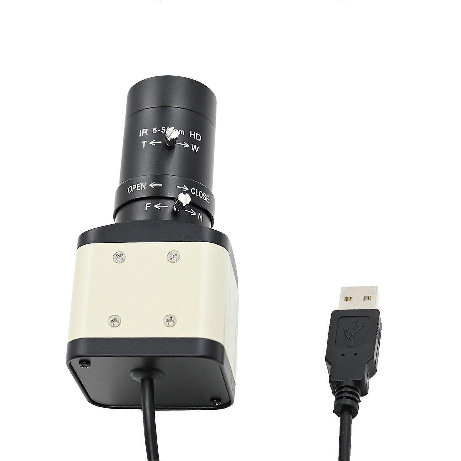 16MP HD USB Webcam with 5-50mm Varifocal Lens | Plug-and-Play | Compatible with Windows, Mac, Linux | 4656x3496 Resolution