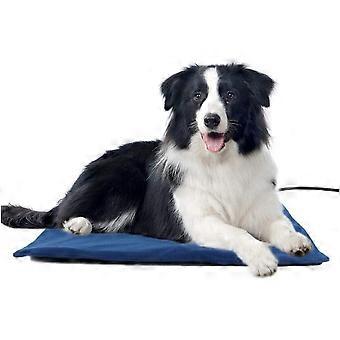 Haustier-Heizkissen für Katzen Hunde Elektrischer, temperaturverstellbarer wasserdichter Haustierbettwärmer mit kaufester Schnur