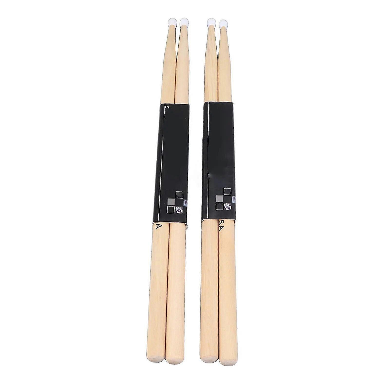 2 Pair Drum Sticks Maple Wood Multifunctional 5A Drumsticks for Exercise Performance Beginners Professionals