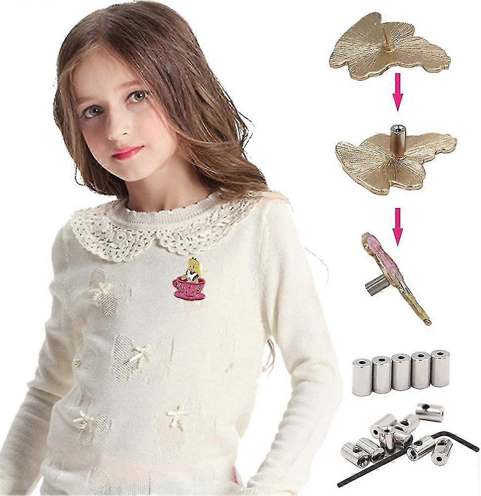 MISHITI - 10 Fermoirs à Broche Sécurisés Avec Clé - Anti-Perdition Pour Épingles, Médailles Et Badges