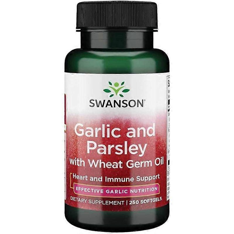 Swanson Garlic and Parsley with Wheat Germ Oil Softgels 250