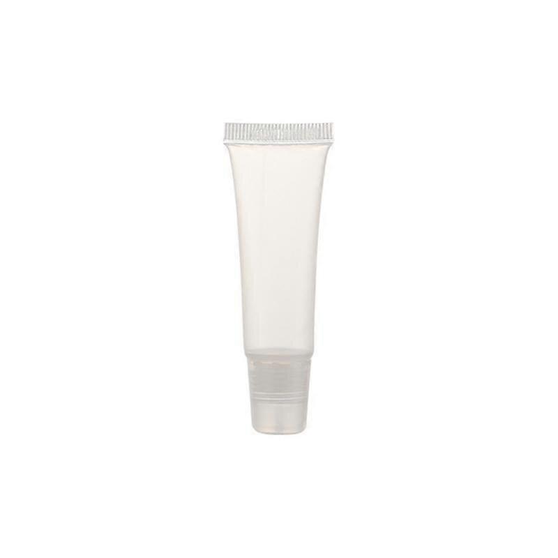 Empty Refillable Plastic Squeeze Tubes Translucent Cosmetic Containers Soft Plastic