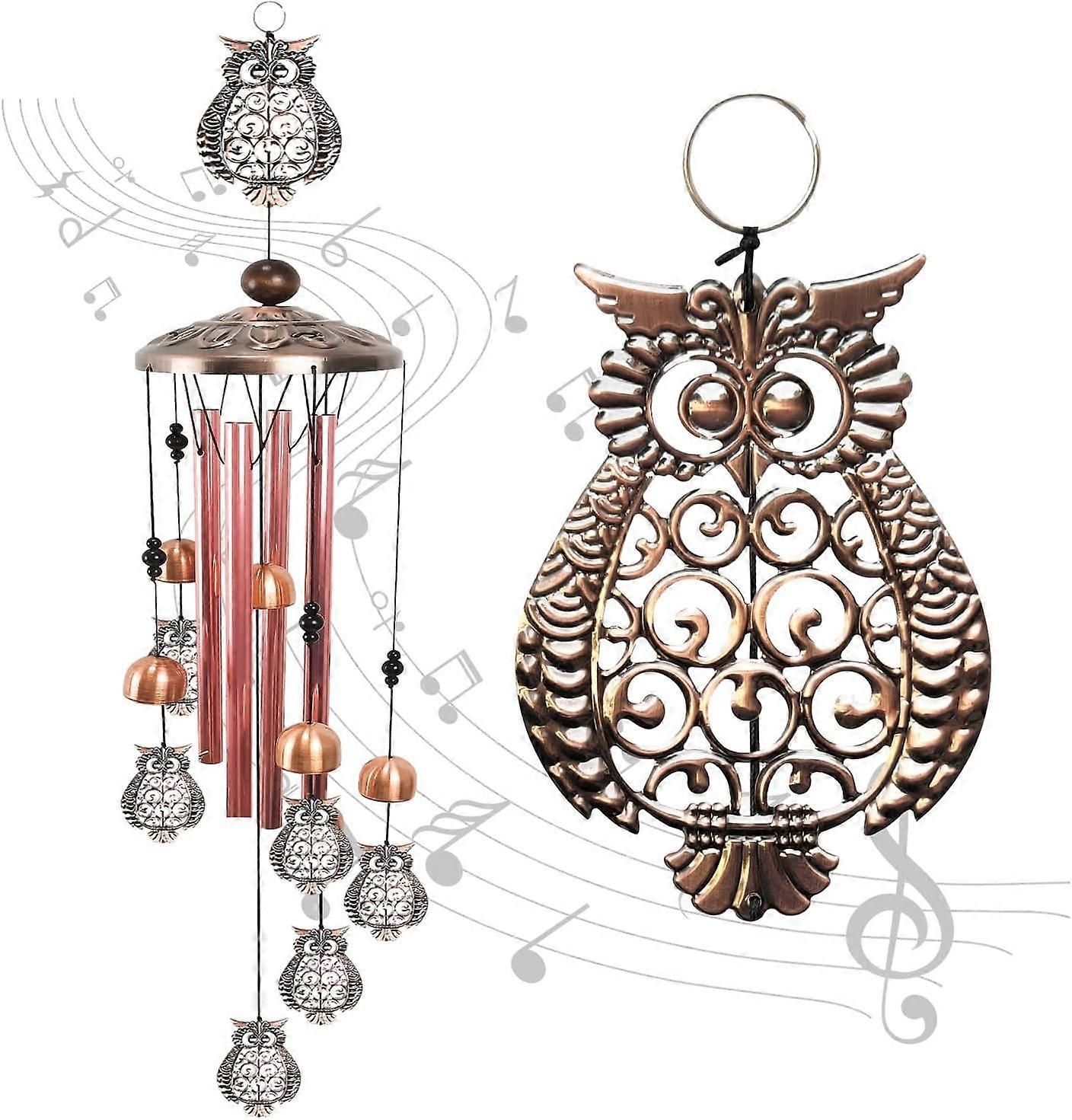 Outdoor Wind Chime Owl Shape Romantic Garden Decoration