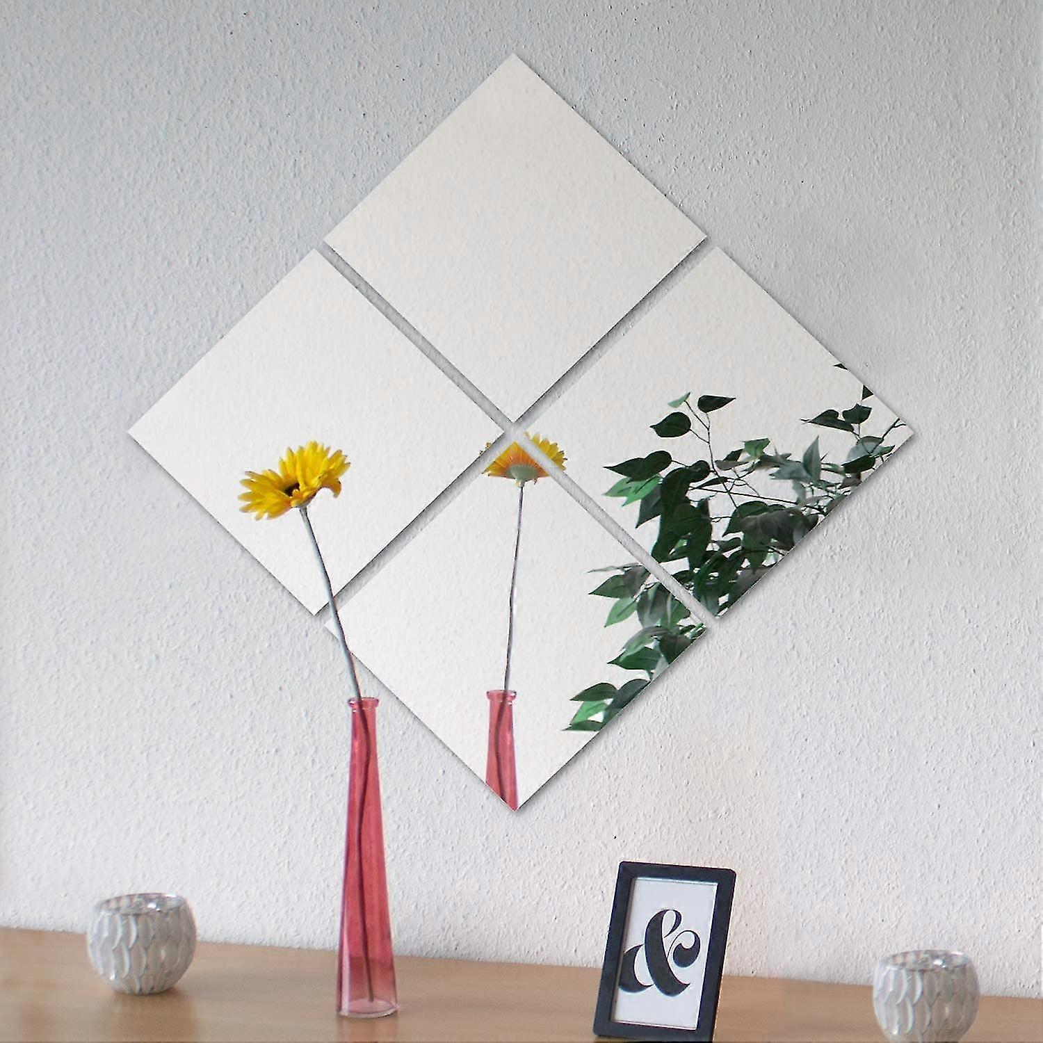 Mirror Tiles 30 X 30 Cm, Pack Of 4, Wall Tiles, Wall Decoration
