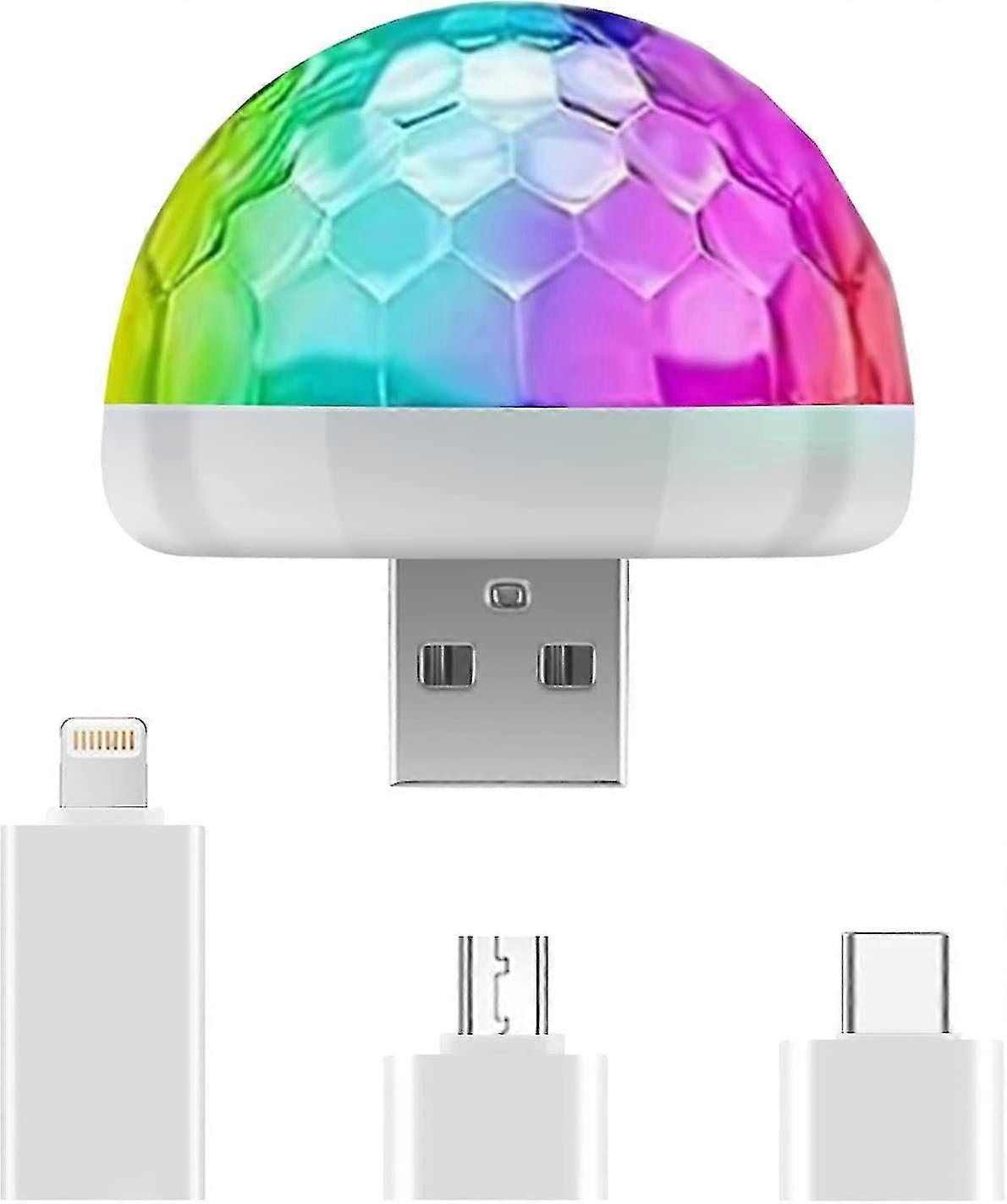 Mini Disco Ball Light Usb, Disco Ball Led Party Lamp, Voice Control, Disco Party Lights, Music Controlled Disco Light Effects, Disco Light For Childre