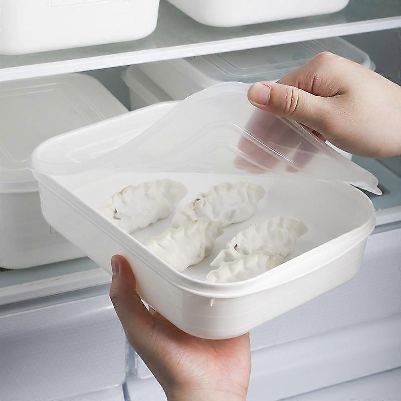 Household storage container-2-piece set (2 containers/2 lids) white