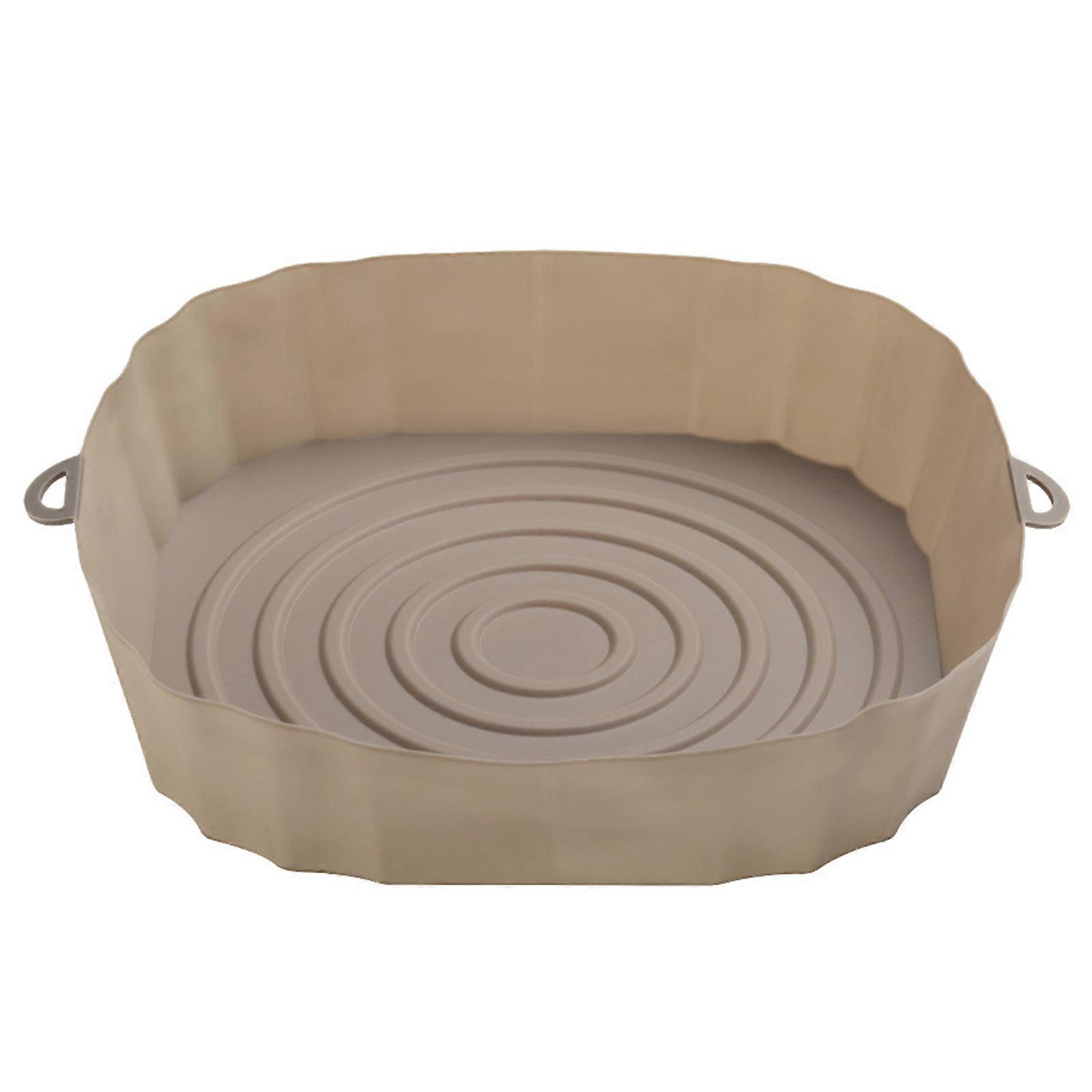 Grill Plate Heating Evenly Not Sticky Oilproof 3D Drainage Slot Binaural Handle Silicone Insulation Tray Pad for Dining Room KAESI