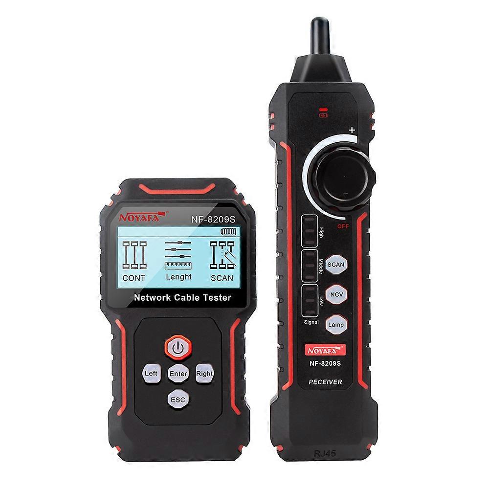 New NF-8209S LCD Network Cable Tester Wire Tracker PoECurrent Length cabl RJ45 Cable Tracker multifunctional tester Tool