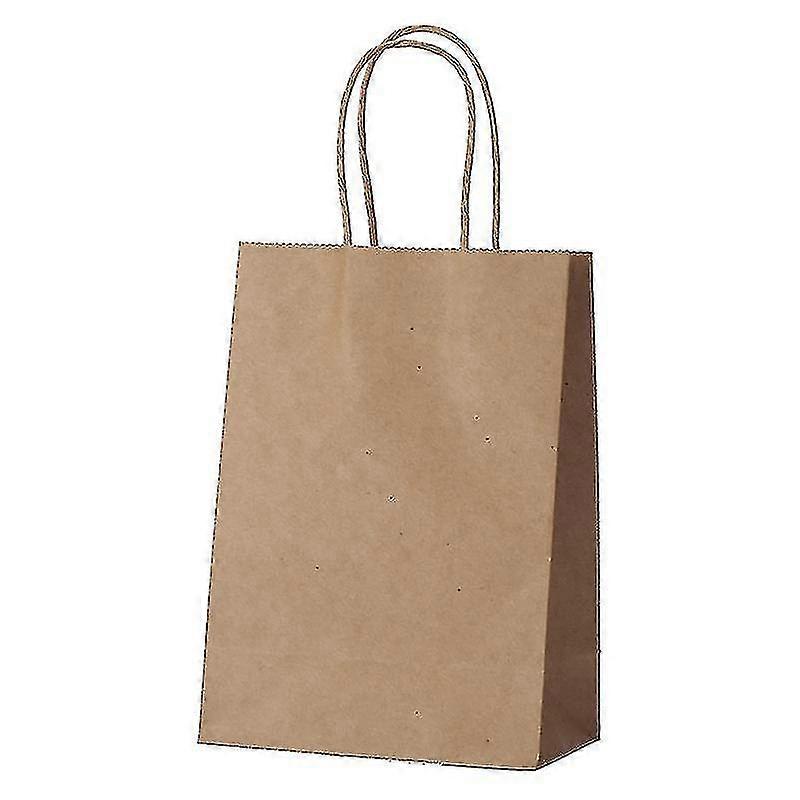 10 Pcs Kraft Paper Bag With Twist Handle