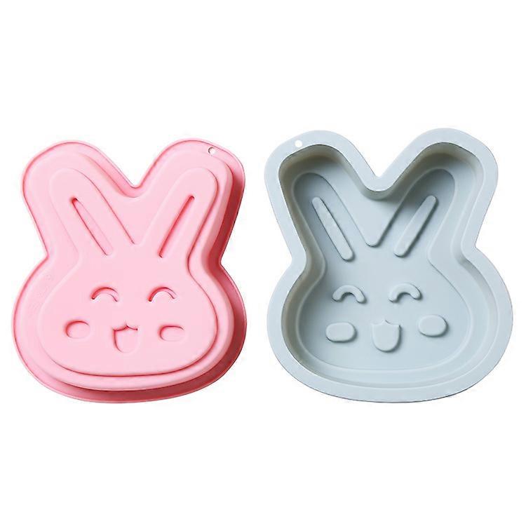 6-inch Easter bunny silicone baking pan cake mold, 2pcs,5CM